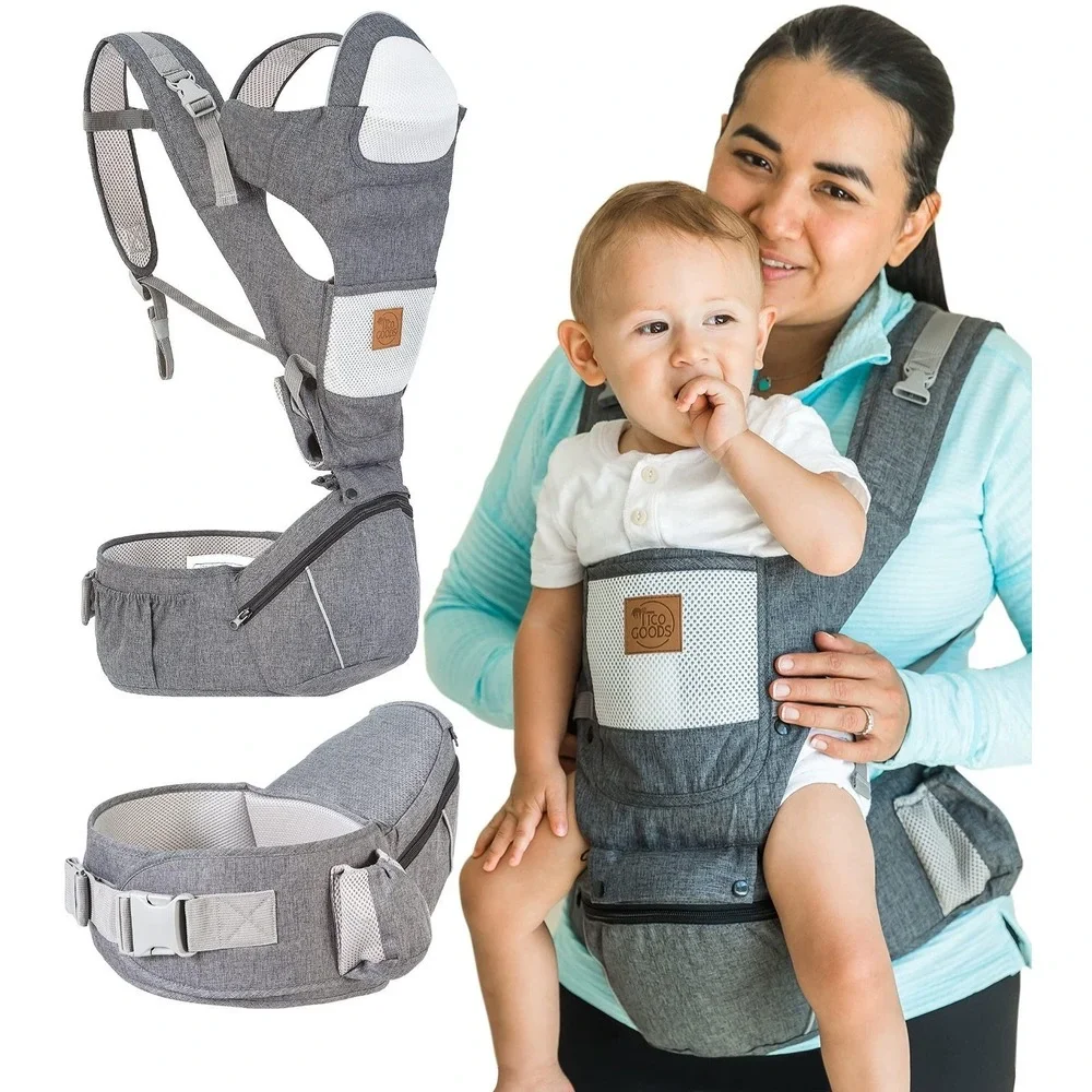 Tiko Goods Baby Carrier 2 In 1 Baby And Toddler Waist Carrier Used 1x